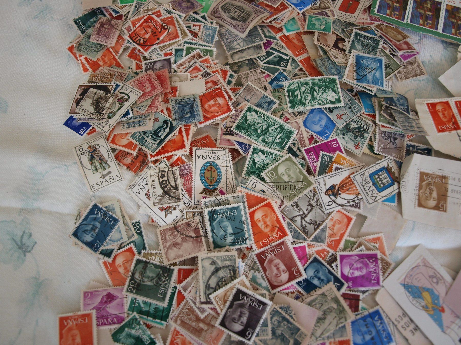 Alle Briefmarken: Spanien ca1500 Marken = 250 g . mit Papier + Abgelöst – Gebraucht aus Aarau von Marcele0 2