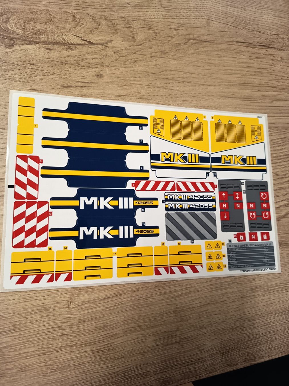Aufkleber: Lego Technic ® 42055 sticker, Aufkleber – Neu (gemäss Beschreibung) aus Frauenfeld von sveno666