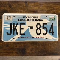 🇺🇸 U.S. Autoschild, Oklahoma JKE 854 - ORIGINAL