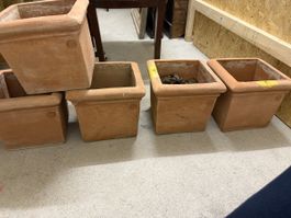 5 Blumentöpfe Impruneta Terracotta