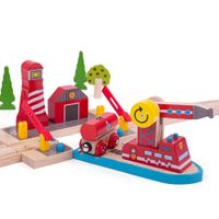 Holzeisenbahn "Feuerwehr Schiff"