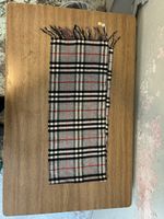 Burberry Schal kariert grau