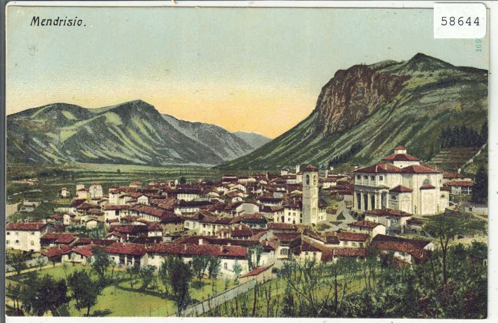 Cartoline postali: Mendrisio - Vue Generale – Usato da Ettingen venduto da Kartenplanet