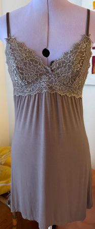 Negligee, Kleid, Nachthemd Taupe, Cina Beneotti 36/38