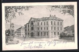 AK Bözingen, Ansicht vom Schulhaus