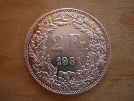 (C1) 2 Franken 1931 UNZ-