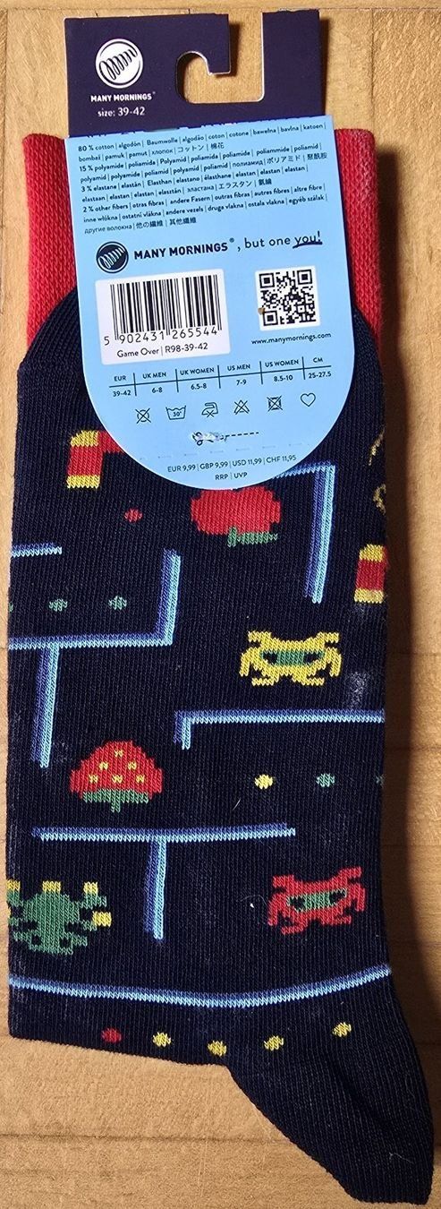 Calze: Many Mornings : "Game Over" Retro-Socken Gr. 39-42 – Nuovo e nell'imballaggio originale da Froideville venduto da xXSebastienXx 1