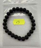 Modischer Onyx-Armband, matt-schwarz
