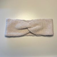 Handgestricktes Stirnband Beige für Erwachsene – NEU 27x9 cm