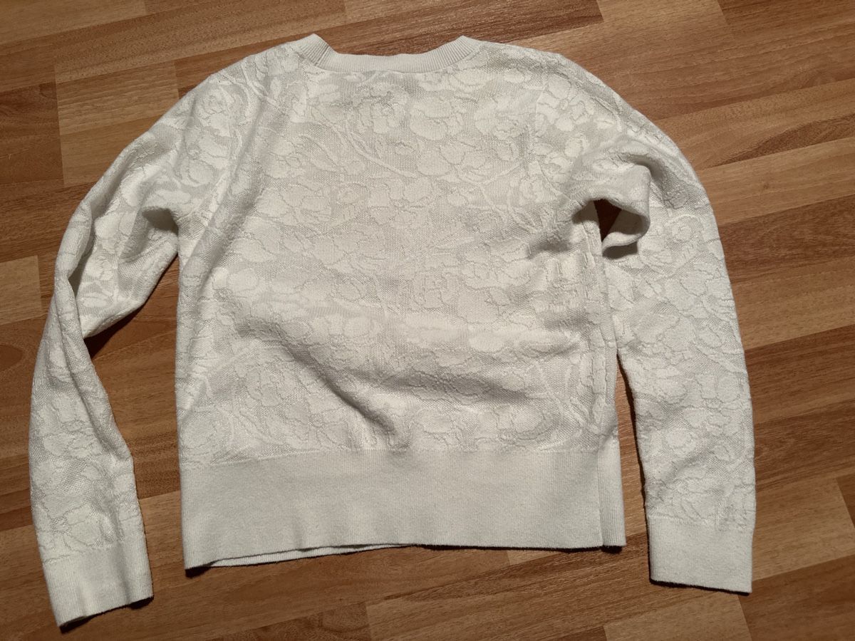 Maglioni & Felpe: Club Monaco Pullover, Gr. S, weiss mit Blumenmuster – Usato da St.Gallen venduto da maierm01 3