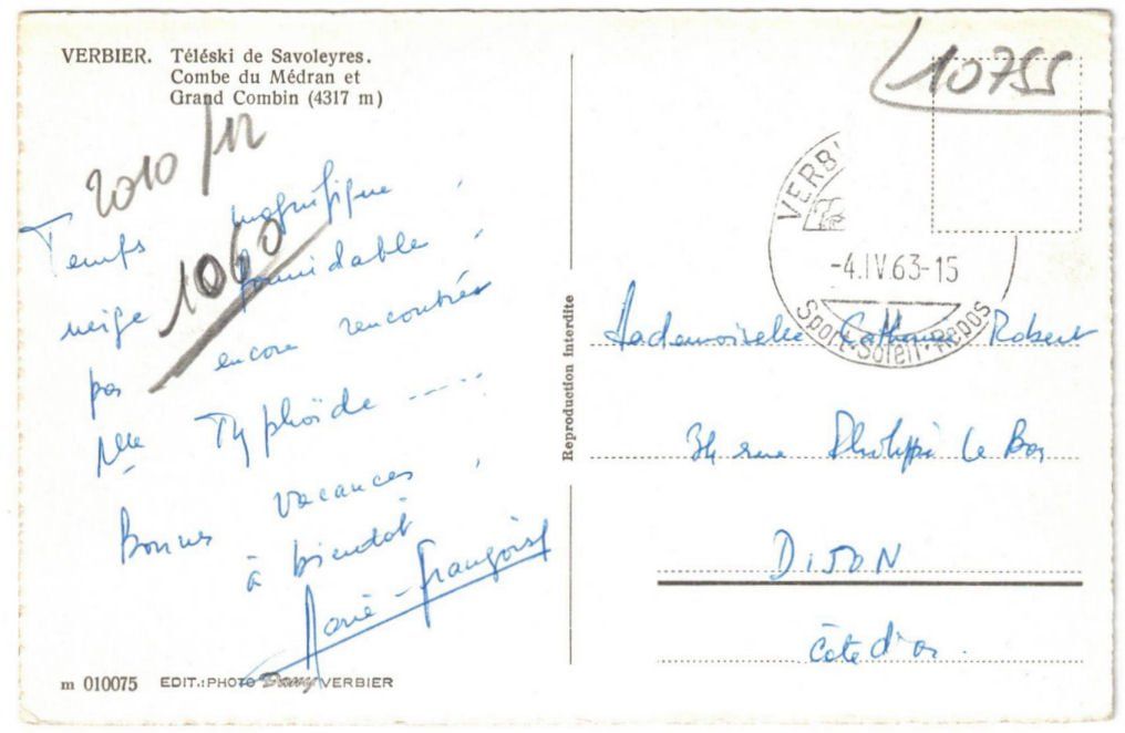Cartoline postali: Verbier - Skilift Savoleyres – Usato da Binningen venduto da Mountainrider 1