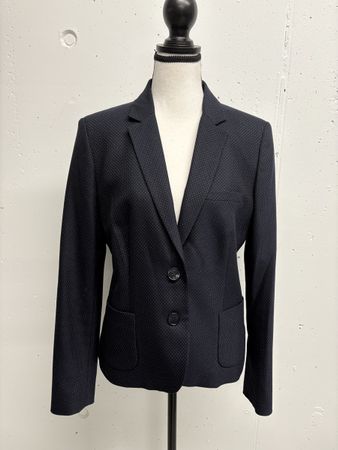 Jake's Blazer Gr. 40 blau weiss gepunktet Viskose