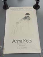 Anna Keel signiertes Ausstellungsplakat 1979