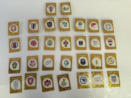 Fussball WM Sticker Panini 30 Stk. Konvolut neuwertig