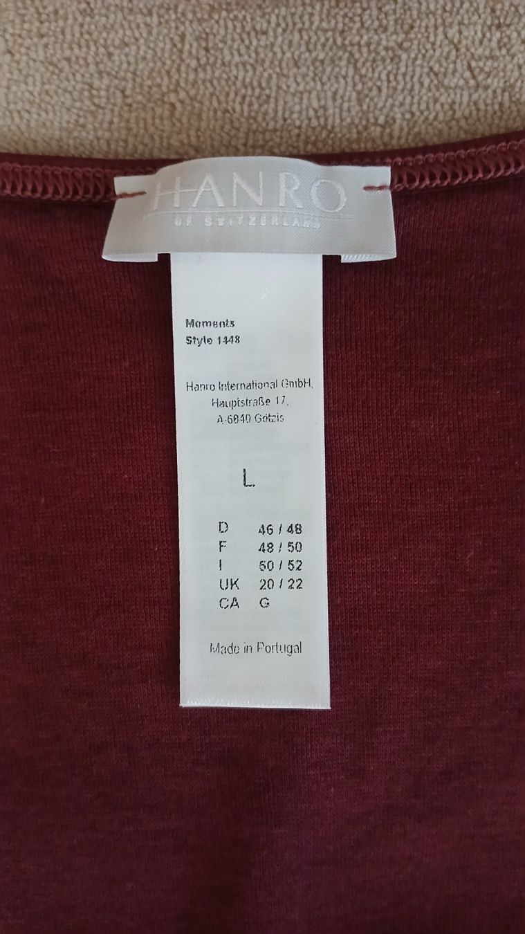 Hanro Top: HANRO DAMEN UNTERHEMD MIT SPITZE Gr. L – Nuovo (secondo la descrizione) da Villa Luganese venduto da luxlady 5