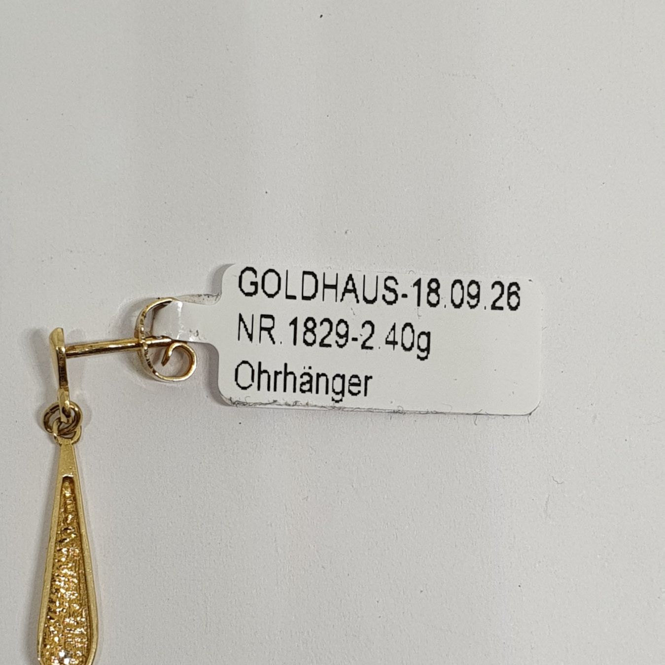 Ohrringe & -stecker: Echt 18K Gold - Diamant Ohrhänger – Gebraucht aus Luzern von luzerngoldhaus 2