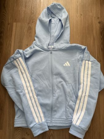Adidas Kapuzenjacke blau Gr M
