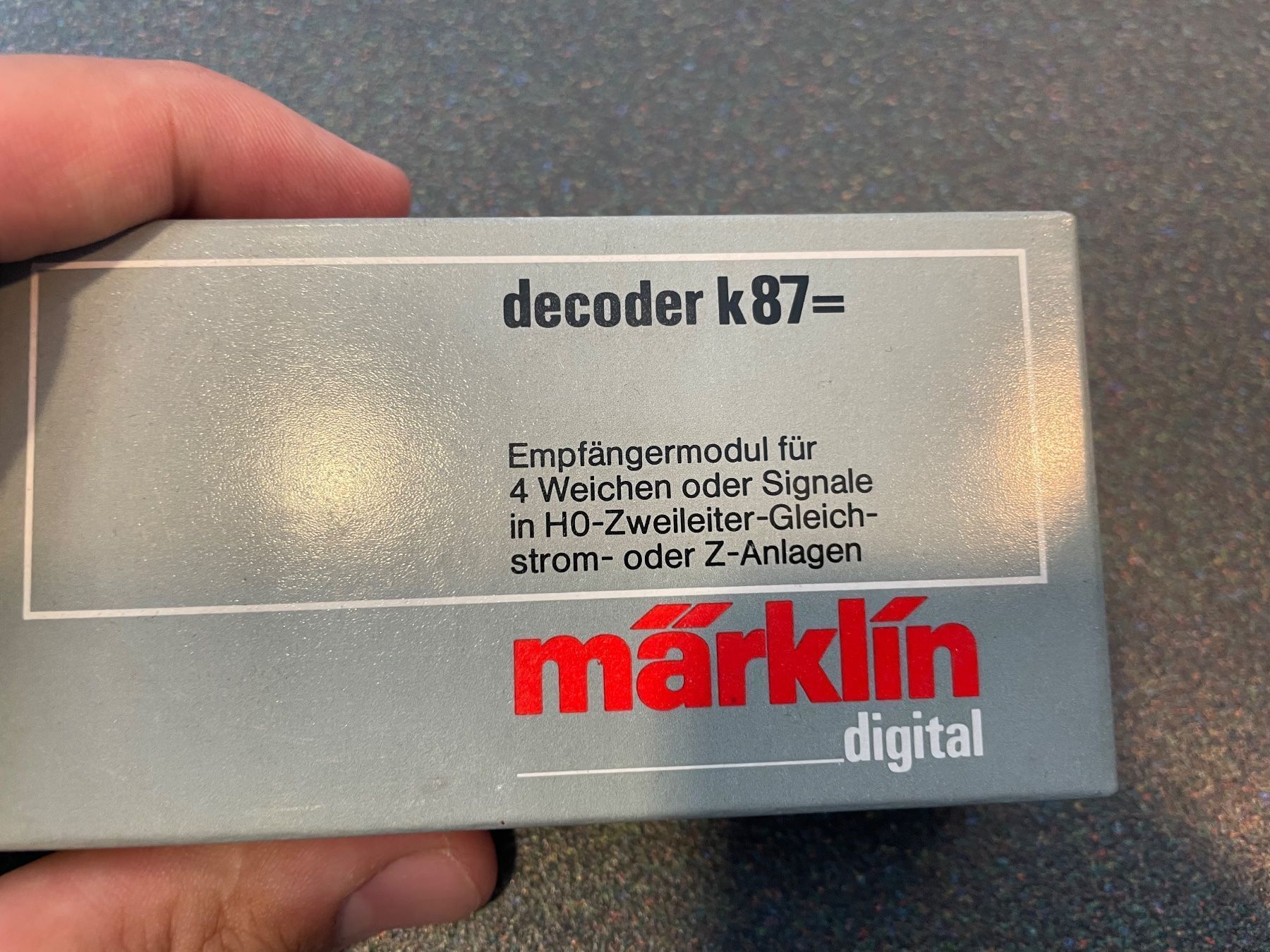 Märklin Modelleisenbahnen: Märklin 6087 Decoder k 87 Empfängermodul für 4 Weichen – Neu (gemäss Beschreibung) aus Chiasso von Carrara-Modellismo 1