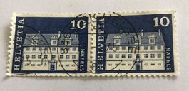 CH  Briefmarken  Paar gestempel   