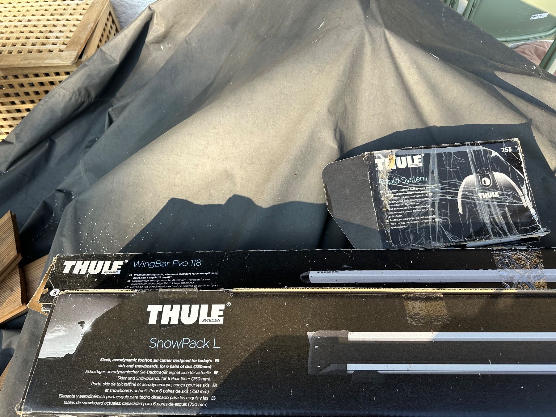 Thule Portapacchi: Skitrager Thule set – Usato da Mies venduto da larmela 3