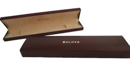neuwertige, ältere Bulova Uhrenbox