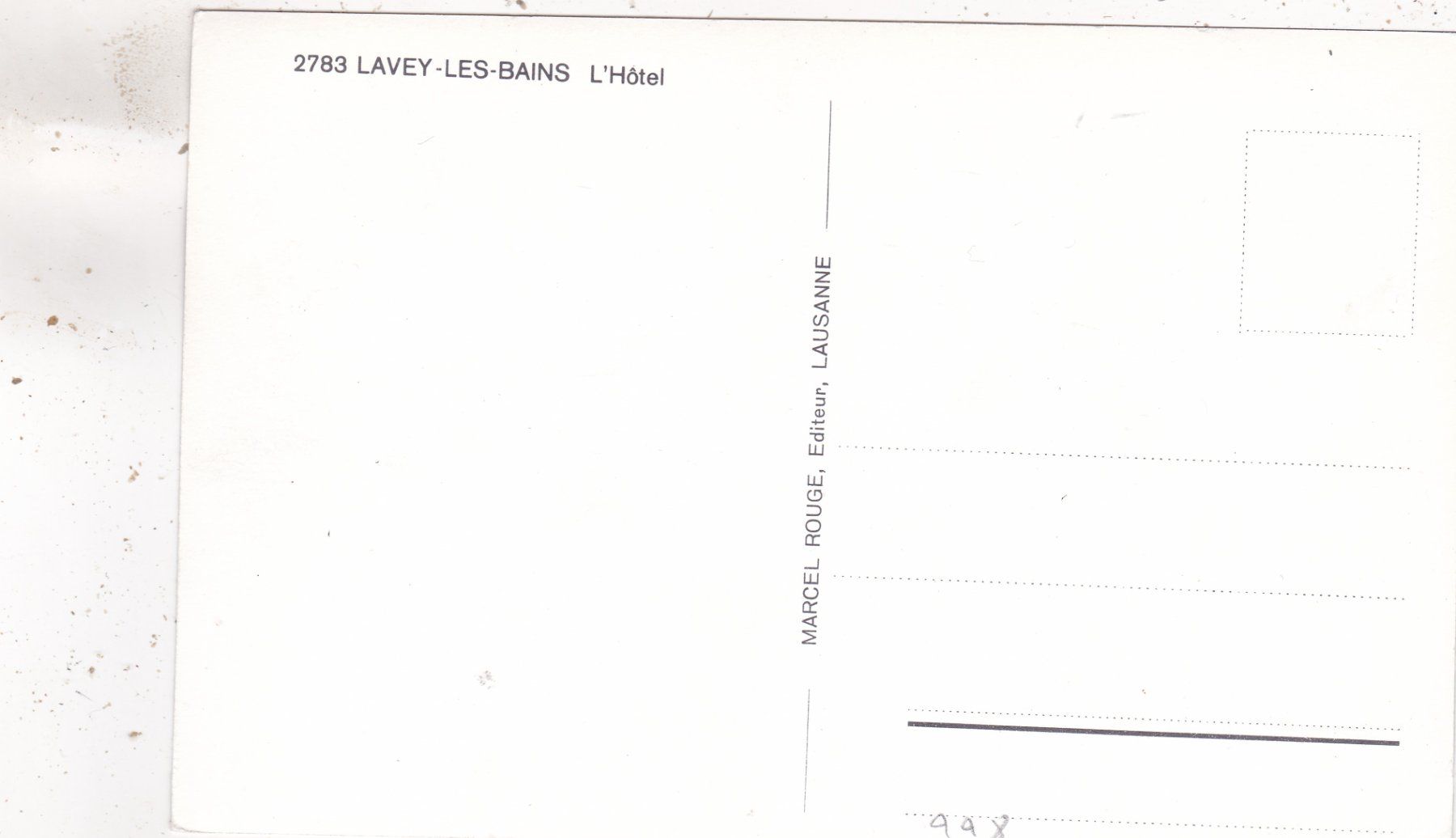 Cartes postales: Lavey-les-Bains l' Hôtel – D'occasion à Herisau par Lisegrat2008 1