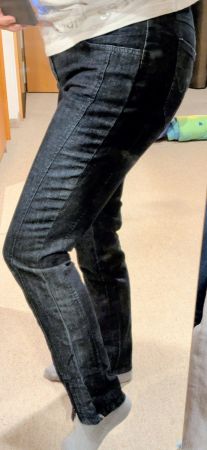 5 Stretchjeans 38/40 schwarz, braun, darkblue, taupe, grau