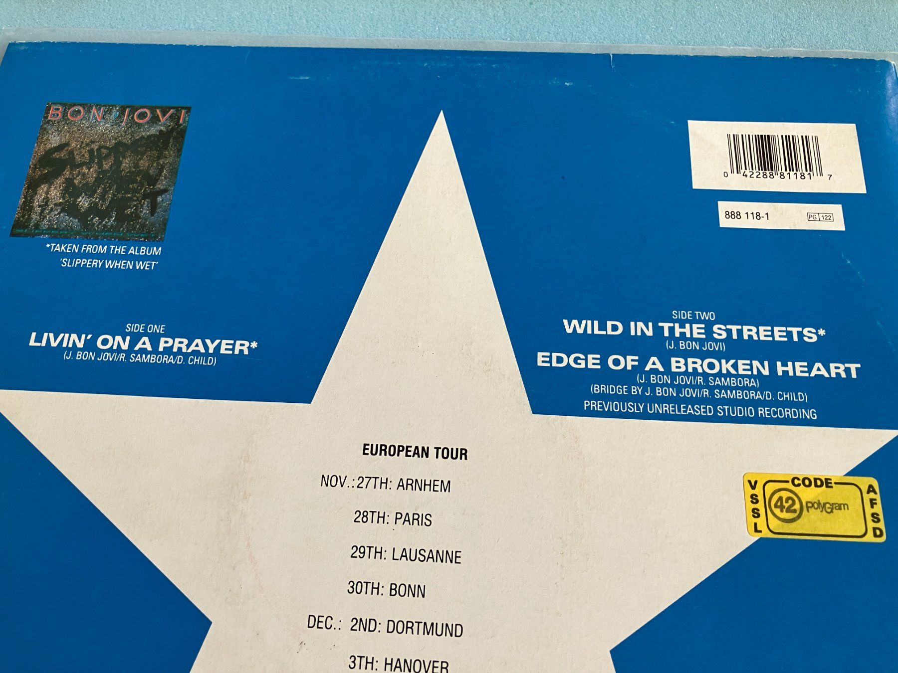 Dischi in vinile: Bon Jovi – Usato da Aarwangen venduto da Jukebox3 3