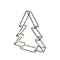 Deko Tannenbaum 24cm mit LED Lichtern