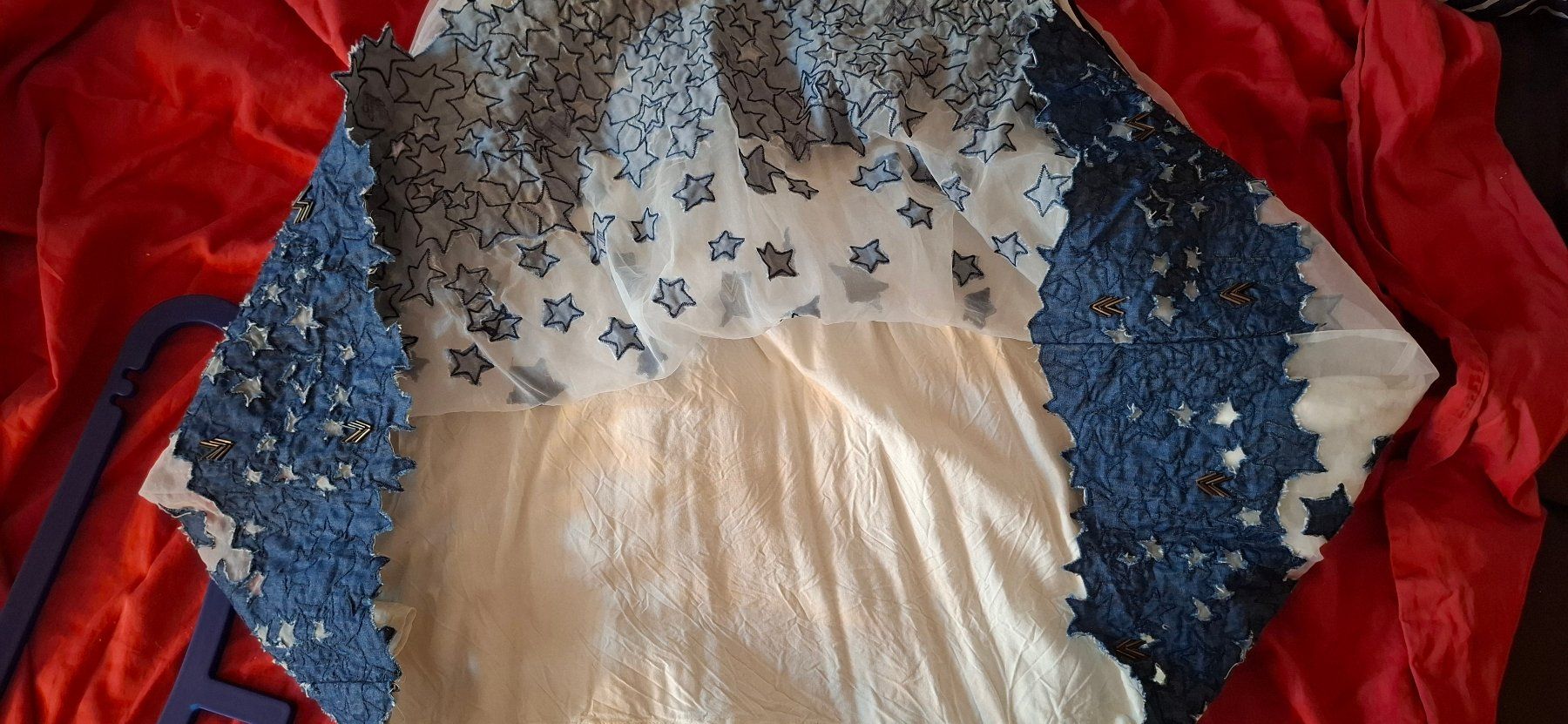 Diesel Vestiti: Robe DIESEL blanche motif étoiles bleu taille M – Usato da Carouge GE venduto da mon_x9y7 4