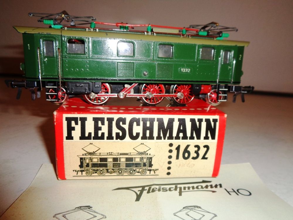 Locomotive Fleischmann 1338 - DB E 40 034 - Échelle HO - Analogique - Fonctionne