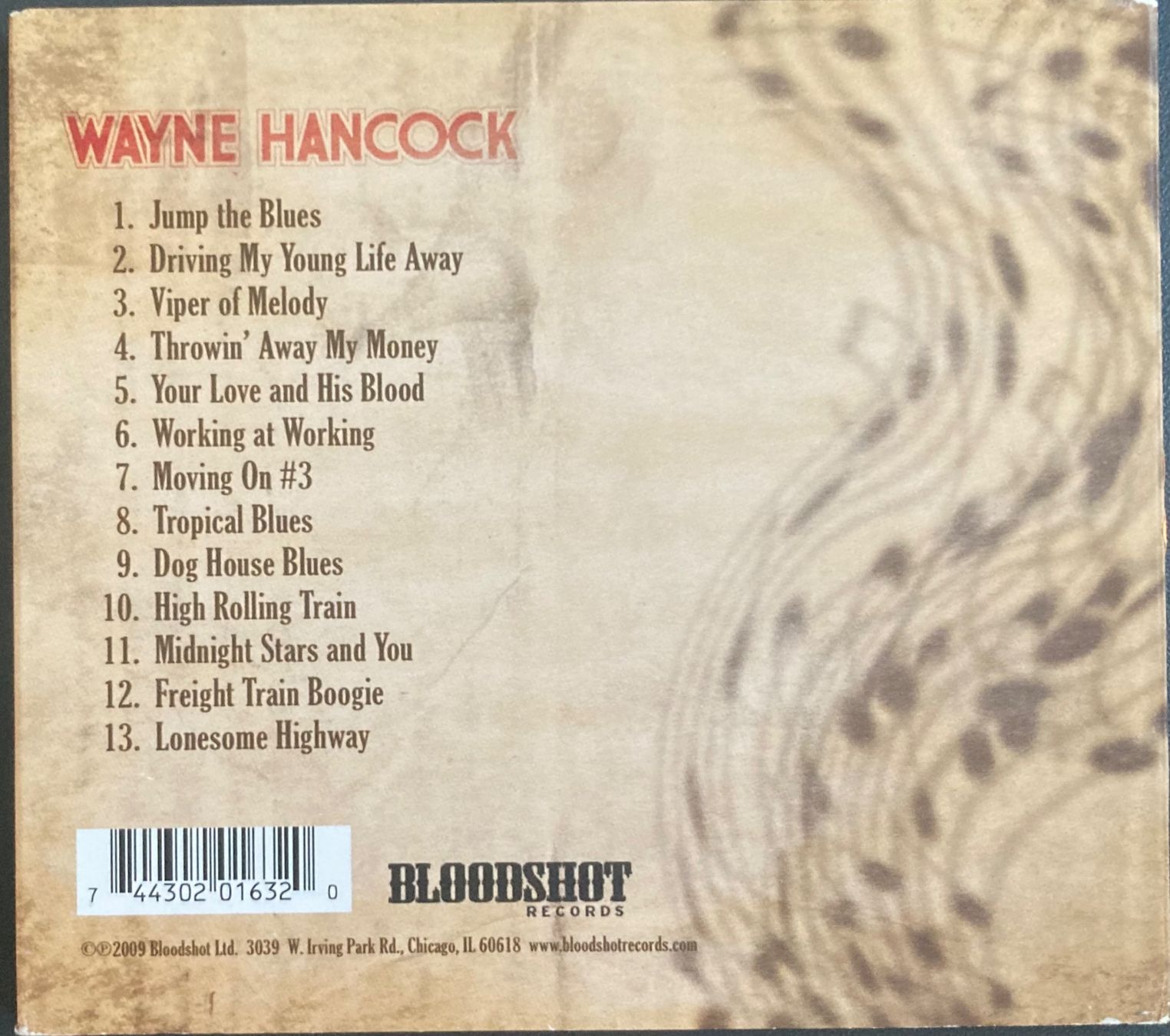 CD: WAYNE HANCOCK - VIPER OF MELODY – Usato da Poliez-Pittet venduto da Newtown-Records 1