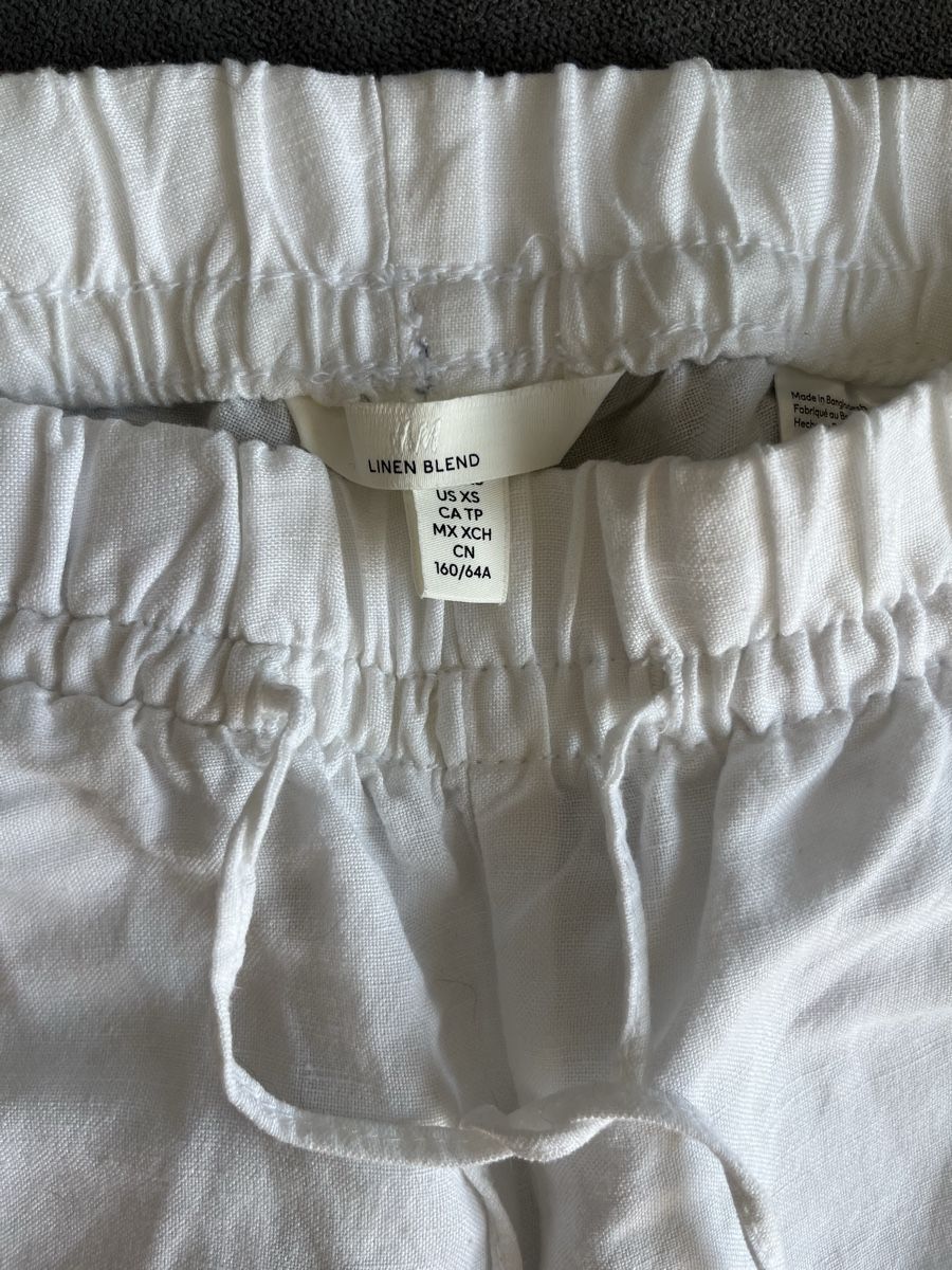 H&M Pantaloni: Weisse Leinenhose – Usato da Wil SG venduto da fam_r6xv 1