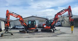 9 t Bagger Mieten mit Verstellausleger, Ostschweiz