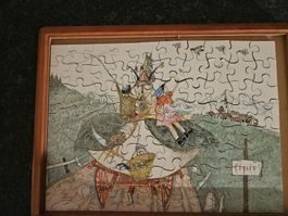 Pastorini Holzpuzzle / Carigiert / Flurina + Schellen Ursli