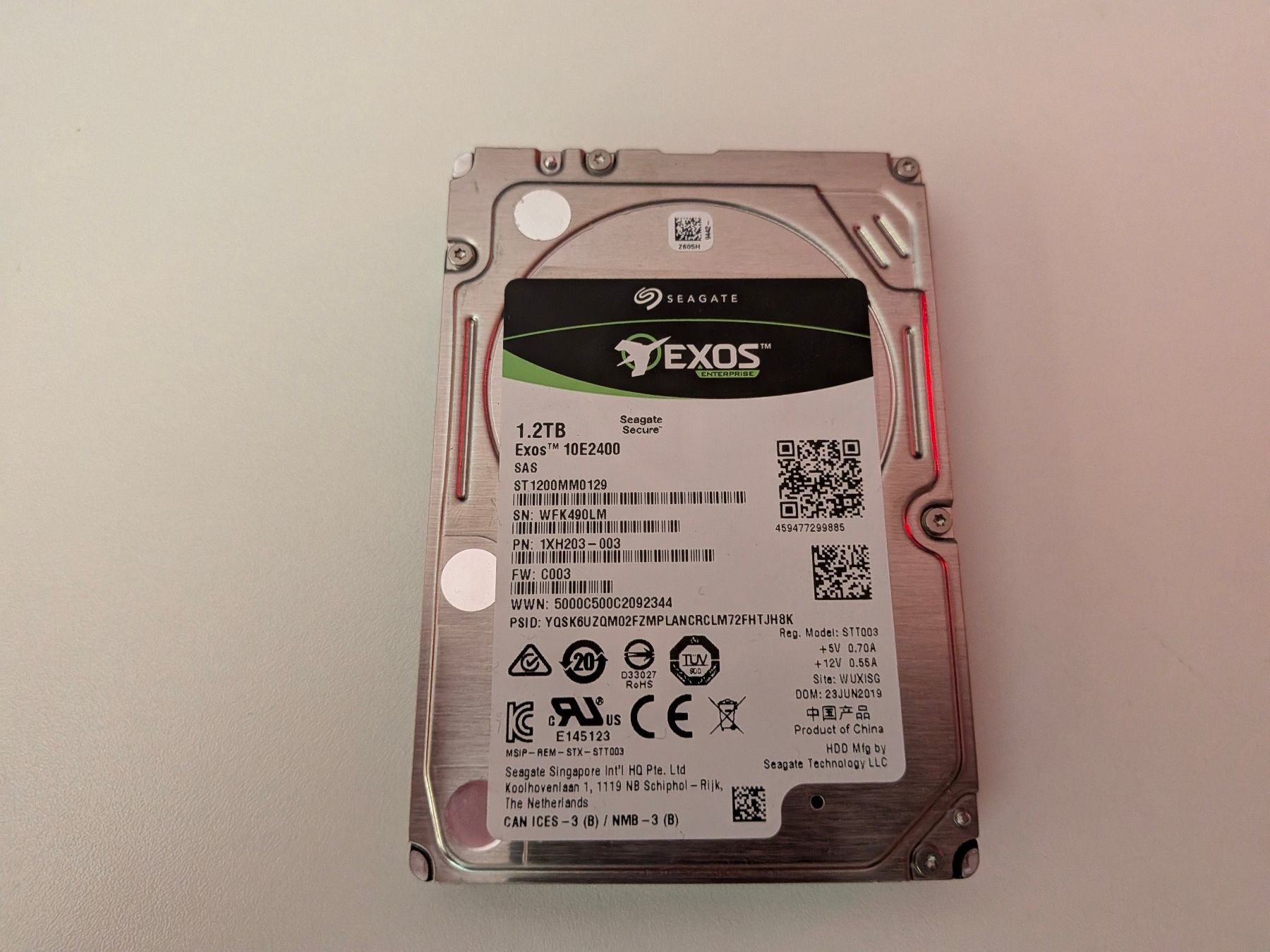 Seagate Dischi rigidi: Seagate Exos 1.2TB SAS 2.5" Festplatte – Usato da Amriswil venduto da hardware_uschi