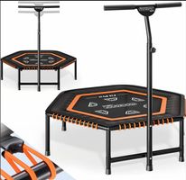 Monzana Fitness Trampolin Ø120 cm Schwarz , wie neu