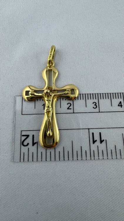 Ciondoli: Kreuz Anhänger in 750 Gold / 18 Karat – Usato da kreuzlingen venduto da fantasy_schmuck 4