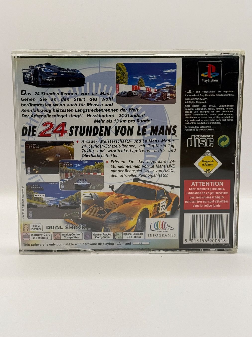 Giochi: Die 24 Studen Von Le Mans  -  Playstation 1 - OVP – Usato da Dietikon venduto da gab_qz7y 1