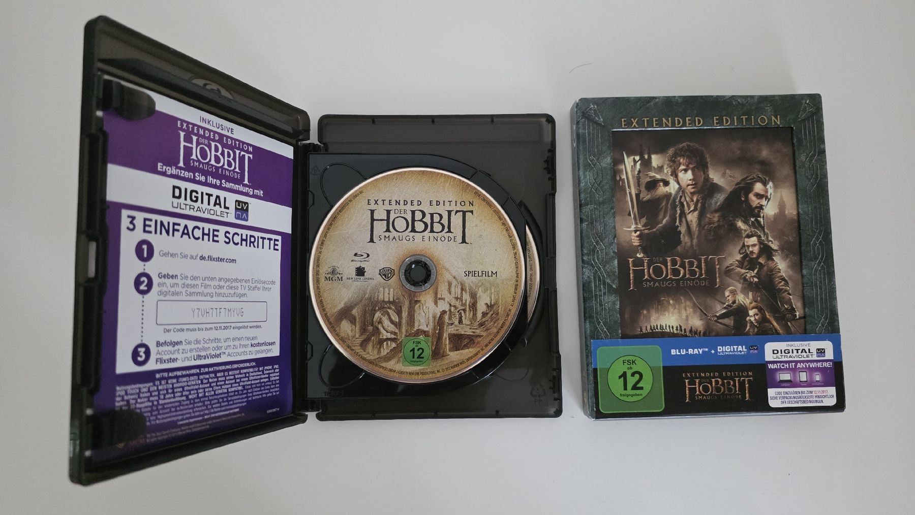 Tous les DVDs: The Hobbit Extended Edition Smaugs Einöde Blu-ray 2 Discs – D'occasion à Zürich par TimZurich1 2