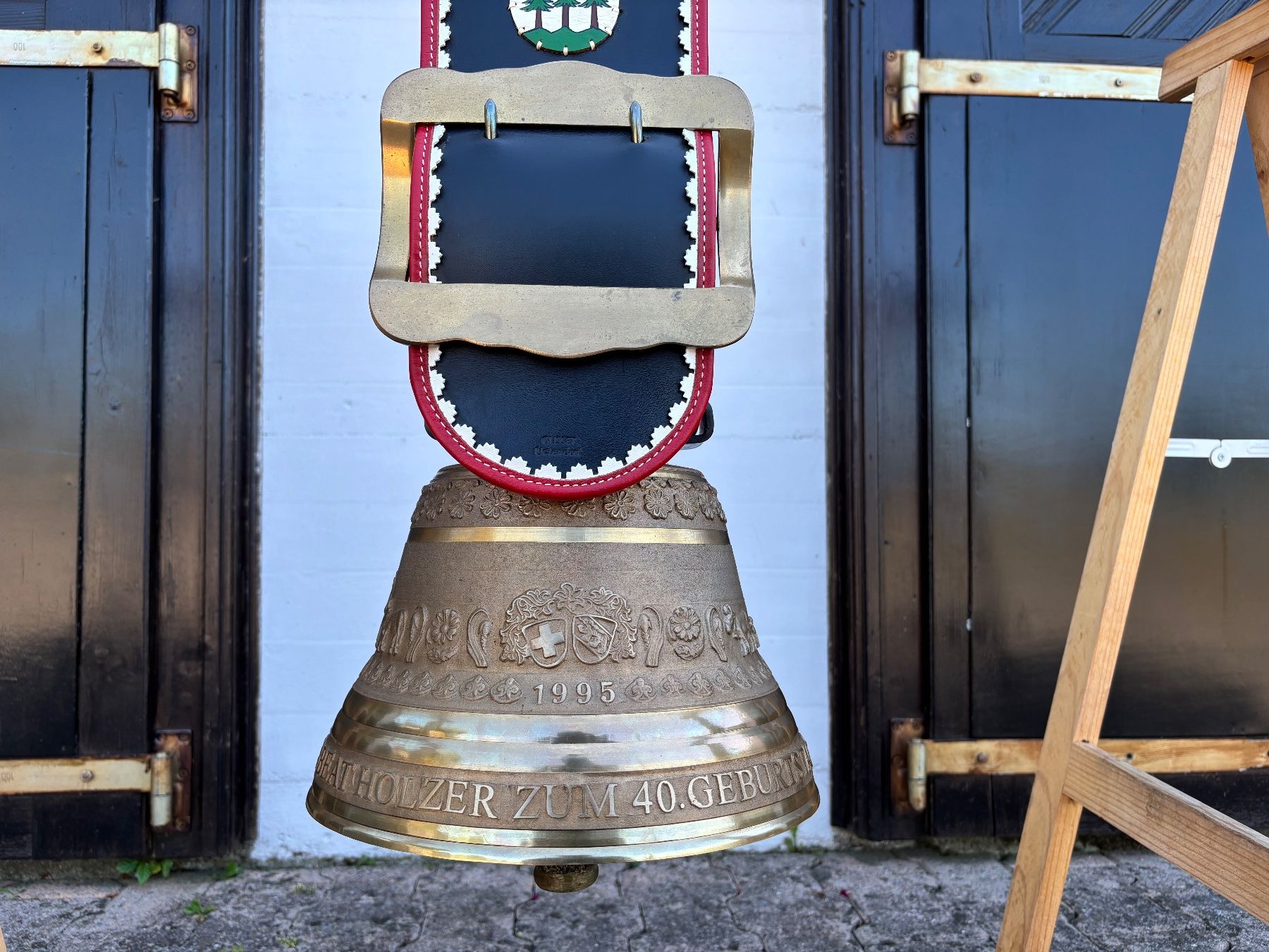 Campanacci mucche: sehr schöne Glocke Gusset Uetendorf – Usato da Feldbach venduto da Fea1 1