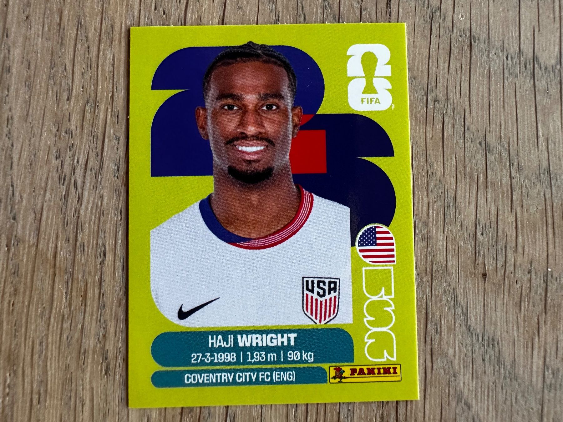 Panini Carte collezionabili: FIFA World Cup 2026 Haji Wright Panini USA 19 – Nuovo (secondo la descrizione) da Zürich venduto da karsumpel11