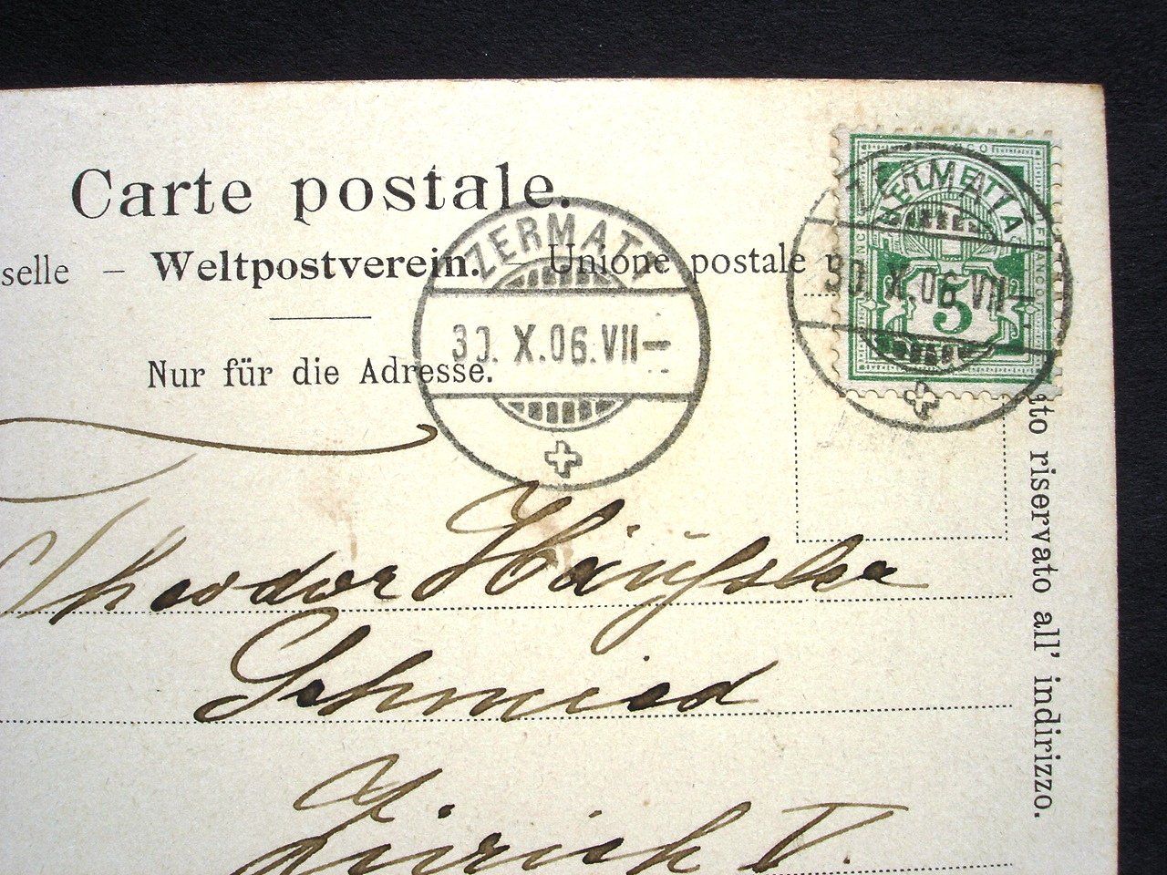 Cartes postales: ZERMATT Gorges du Gorner – D'occasion à Jona par philajona 1