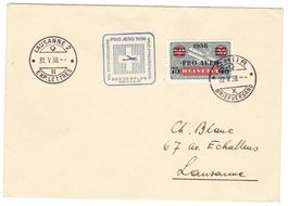 Lettre du Vol Pro-Aéro Chur-Lausanne