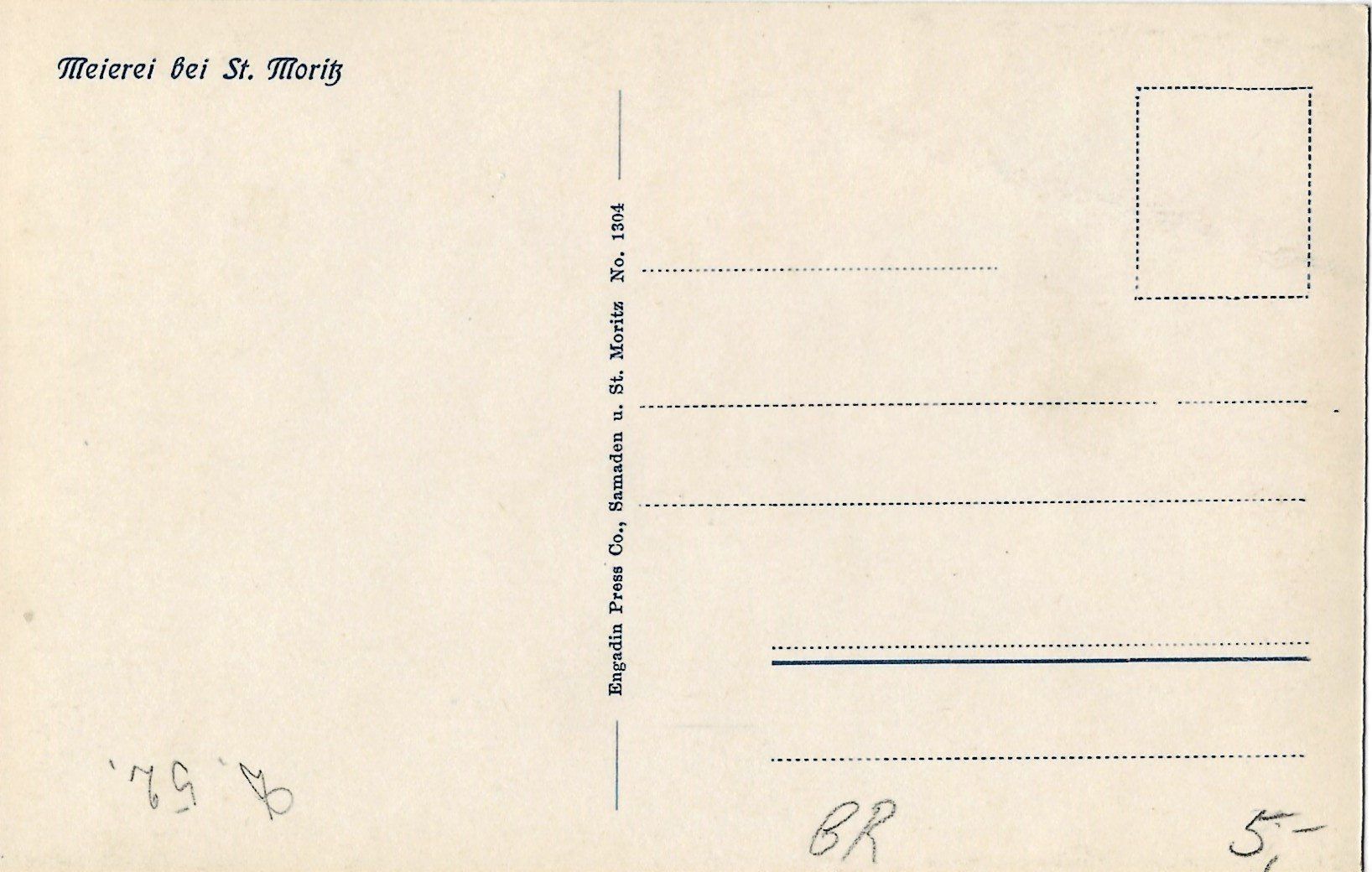Cartes postales: Meierei bei St. Moritz – D'occasion à Frauenfeld par Merk52 1