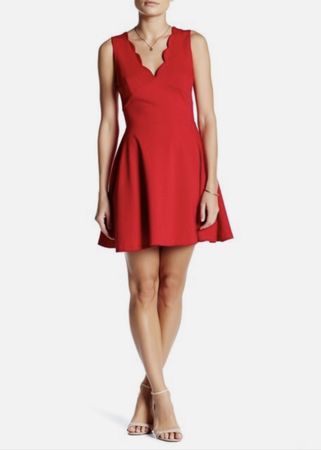 Roter Kleid