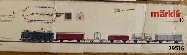 Märklin Modellini di ferrovie: Marklin H0 Gueterwagen-Set, 7-teilig – Usato da Wängi venduto da Bmo 1