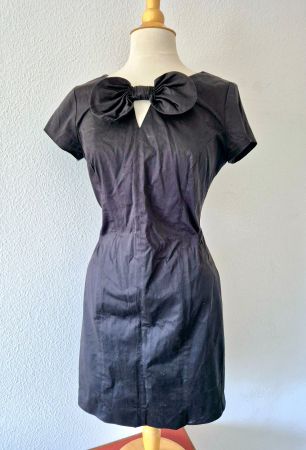 PIU PIU MADE ITALY 38 40 KLEID DRESS SCHLEIFE SCHWARZ TOP