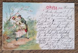 Gruss von Limpach nach Seeberg 1904, zu Frl. Anna Frauchiger