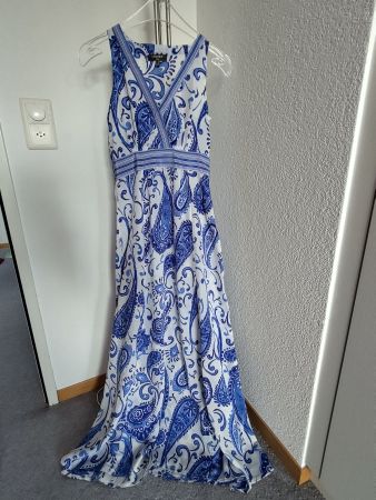 Camomilla Maxi- Kleid Paisley-/Majolica-/ Amalfi-Stil Gr. XS